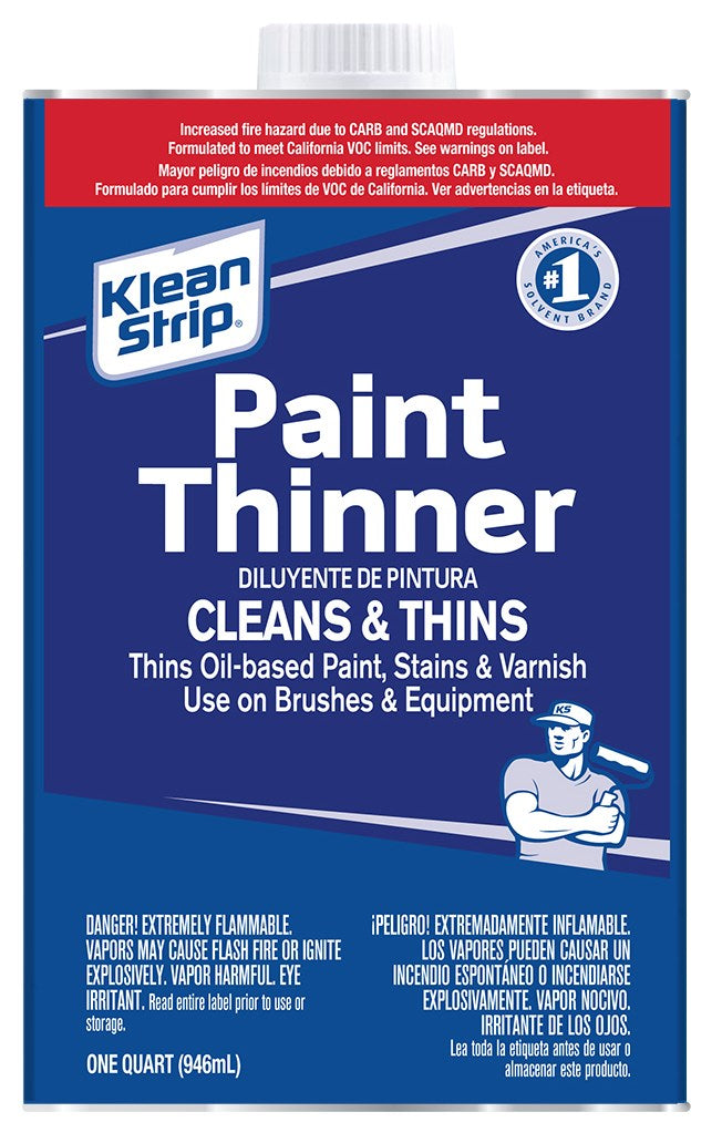 WM BARR & COMPANY, Klean Strip Paint Thinner 1 qt. (Pack of 6)