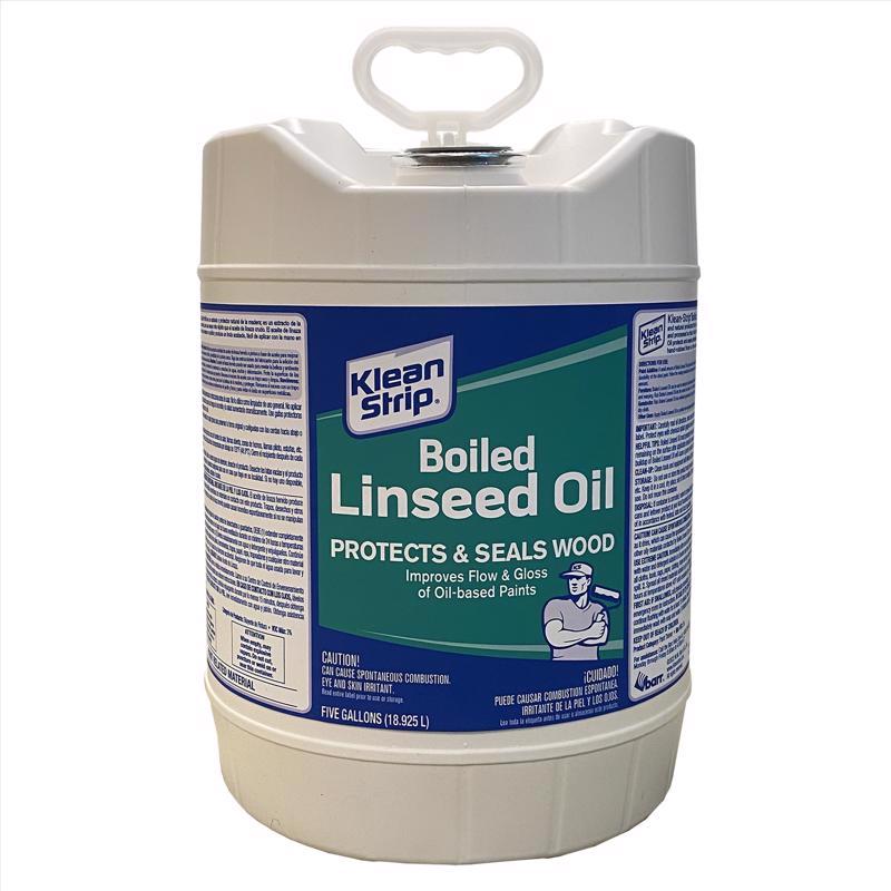 WM BARR & COMPANY, Klean Strip Transparent Clear Oil-Based Linseed Oil Modified Alkyd Boiled Linseed Oil 5 gal