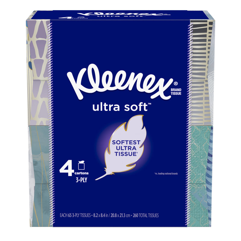 KIMBERLY-CLARK CORP, Kleenex Ultra Soft 260 ct Facial Tissue (Pack of 8)