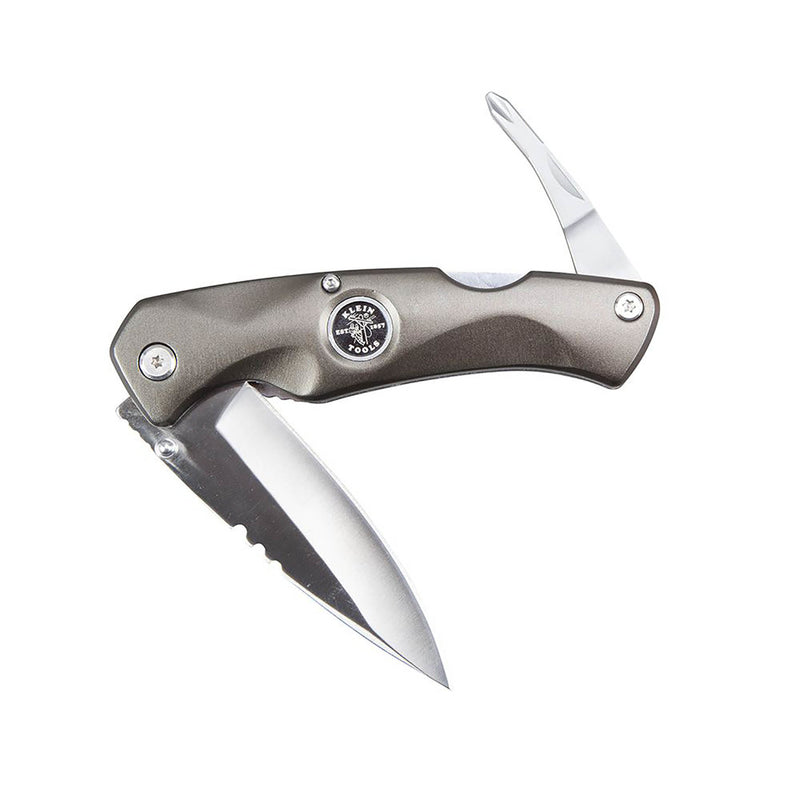 Klein Tools, Klein Tools 10 in. Lockback Pocket Knife Silver 1 pc