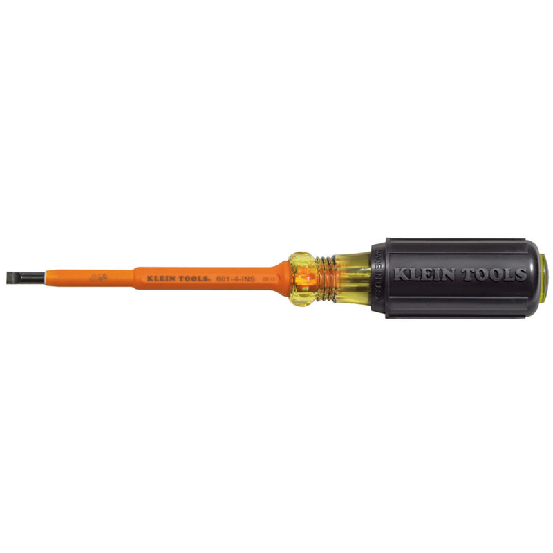 Klein Tools, Klein Tools 3/16 in. S X 4 in. L Slotted  Cabinet  Insulated Screwdriver 1 pc (Pack of 6)