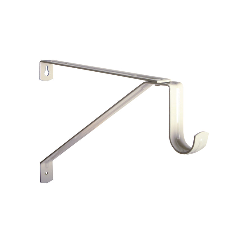 KNAPE & VOGT MFG CO, Knape & Vogt 1194 Cream Steel Heavy Duty Shelf/Rod Bracket 13 Ga. 12 in. L 500 lb