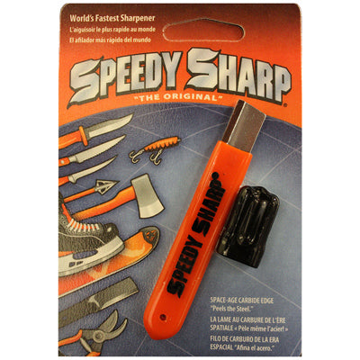 Speedy Sharp, Knife & Blade Sharpener, Carbide Edge, Compact, Orange