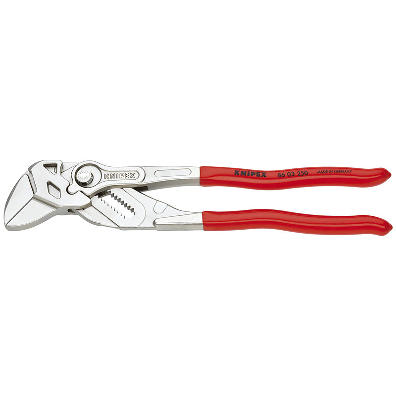 KNIPEX TOOLS LP, Knipex 10 in. Chrome Vanadium Steel Smooth Jaw Pliers Wrench Red 1 pk