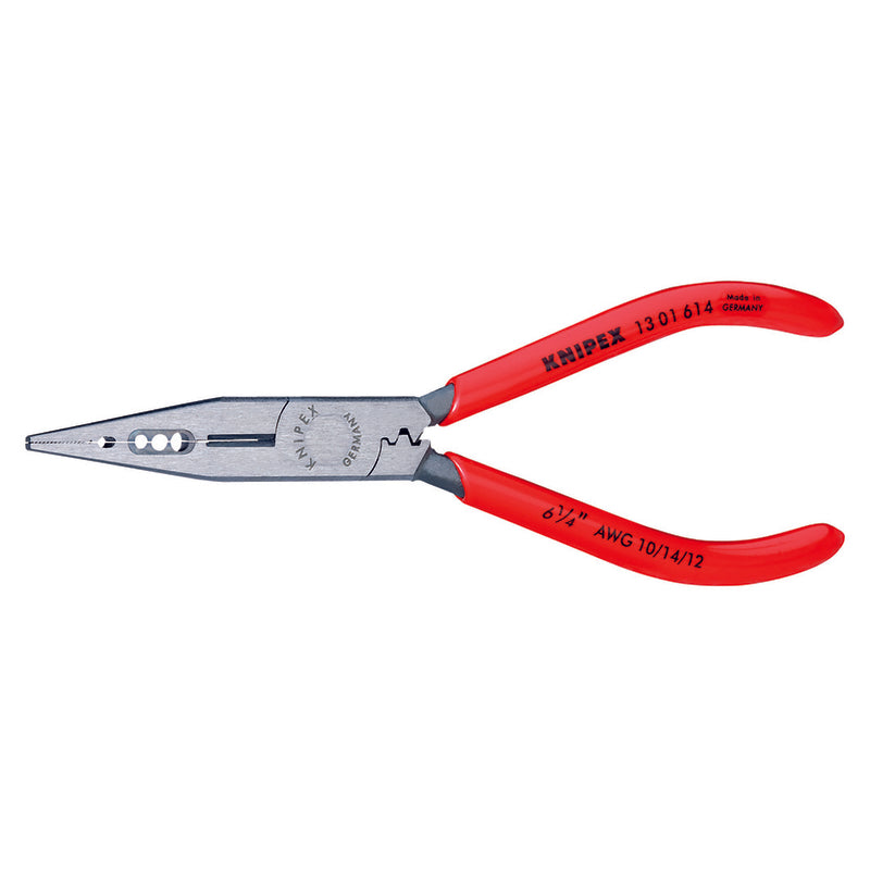 KNIPEX TOOLS LP, Knipex 6-1/4 in. Steel Electrician Electrical Pliers Red 1 pk