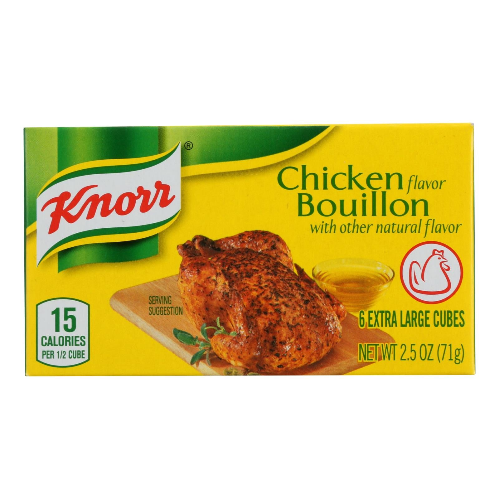 Knorr, Knorr Bouillon Cubes - Chicken - Extra Large - 2.5 oz - Case of 24 (Pack of 24)