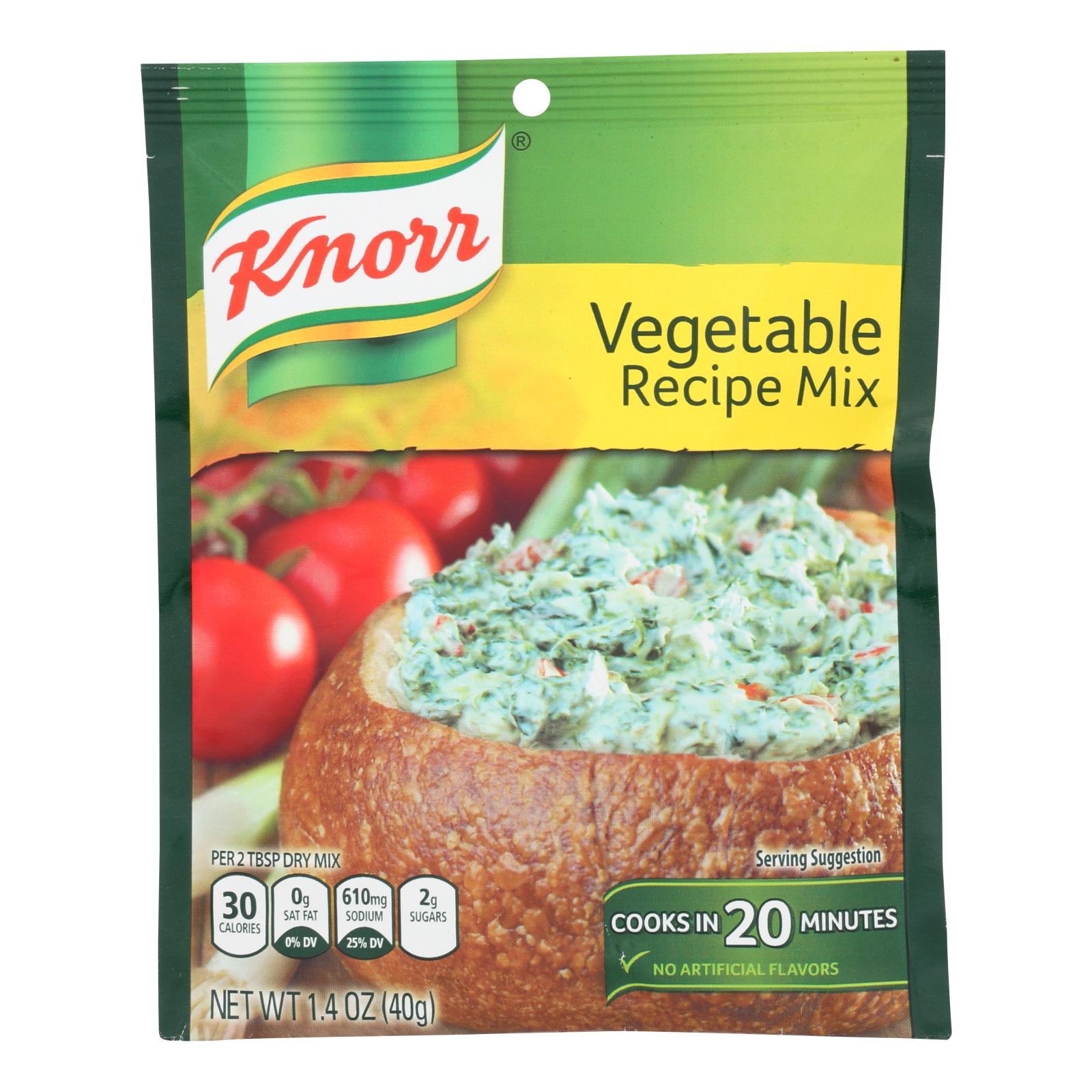 Knorr, Knorr Recipe Mixes - Vegetable - Case of 12 - 1.4 oz. (Pack of 12)