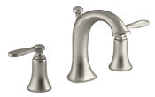 KOHLER CO, Kohler Brushed Nickel Widespread Bathroom Sink Faucet 8-16. in.