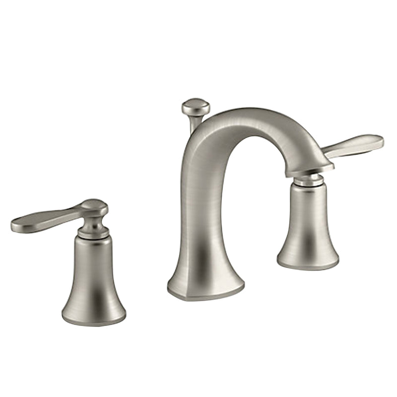 KOHLER CO, Kohler Brushed Nickel Widespread Bathroom Sink Faucet 8-16. in.