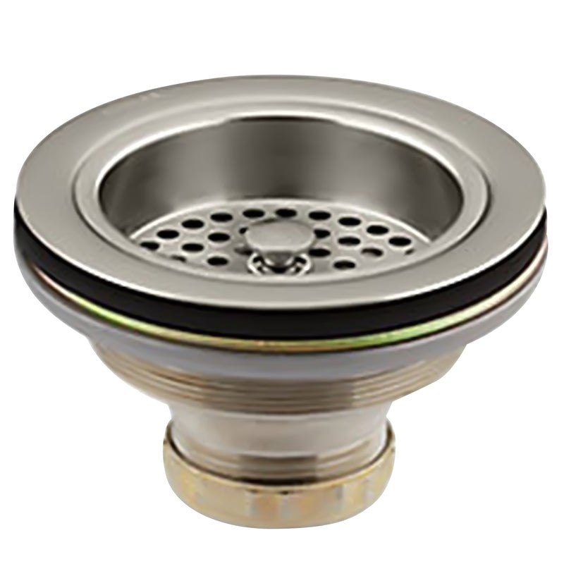 KOHLER CO, Kohler Duostrainer 4-1/2 in. D Brushed Nickel Brass Sink Strainer Multicolored