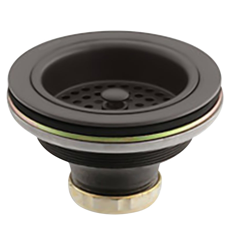 KOHLER CO, Kohler Duostrainer 4-1/2 in. D Oil-Rubbed Bronze Brass Sink Strainer Multicolored