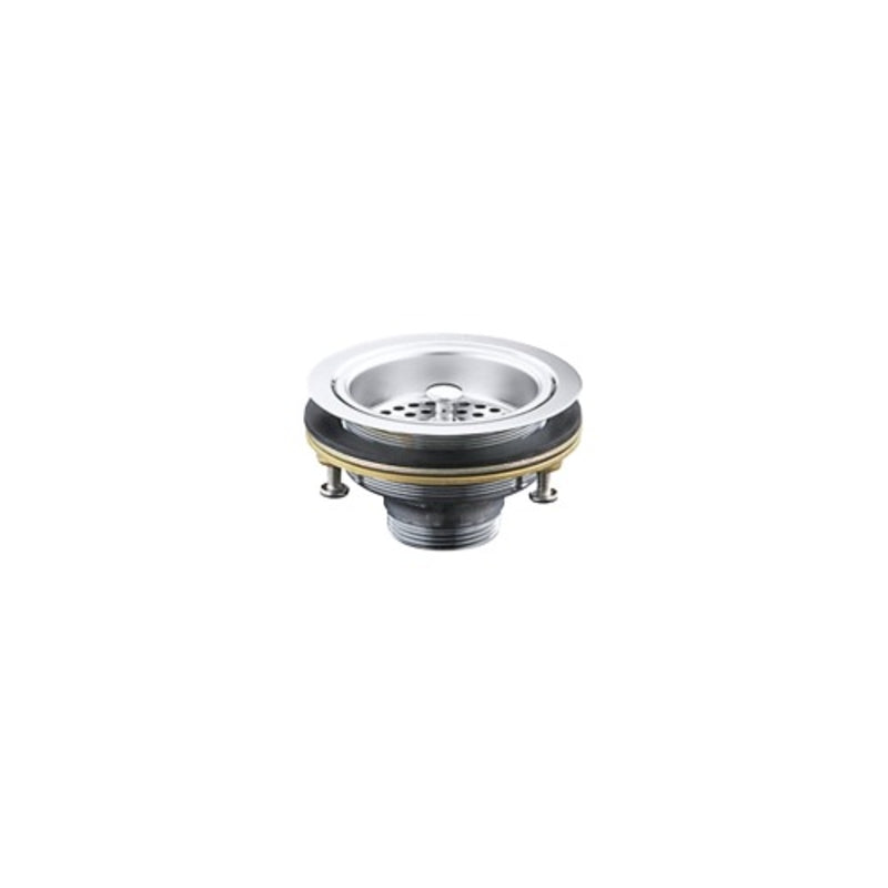 KOHLER CO, Kohler Duostrainer 4-1/2 in. D Polished Chrome Brass Sink Strainer Multicolored