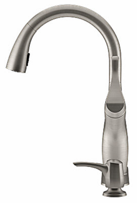 KOHLER CO, Kohler Mazz 1-Handle High-Arch Swivel Spout Stainless Steel Pulldown Kitchen Faucet