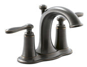 Sterling International Inc, Kohler R45780-4d1-2bz 4 Oil Rubbed Bronze Linwood Two Handle Centerset Lavatory Faucet