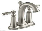 Sterling International Inc, Kohler R45780-4d1-Bn 4 Brushed Nickel Linwood Two Handle Centerset Lavatory Faucet