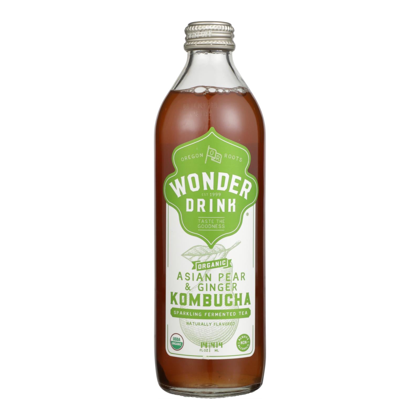 Kombucha Wonder Drink, Kombucha Wonder Drink Wonder Drink - Case of 12 - 14 Fl oz. (Pack of 12)