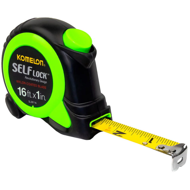 KOMELON USA CORP, Komelon 16 ft. L X 1 in. W Auto Lock Tape Measure