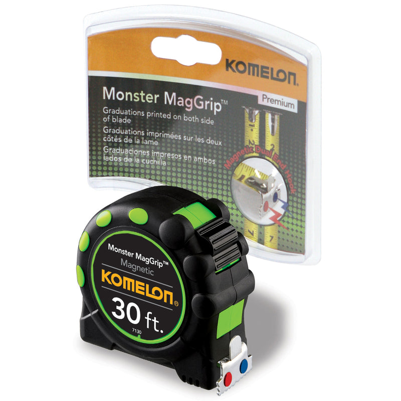 KOMELON USA CORP, Komelon MagGrip Pro 30 ft. L X 1 in. W Magnetic Tape Measure 1 pk