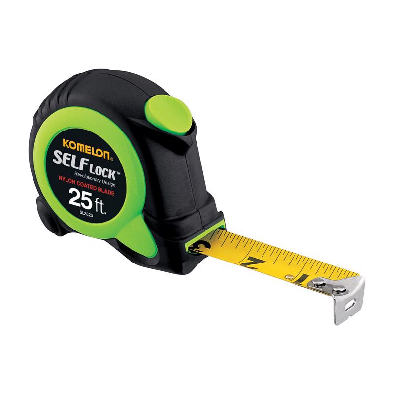 KOMELON USA CORP, Komelon Self Lock 25 ft. L X 1 in. W Revolutionary Auto Lock Tape Measure 1 pk