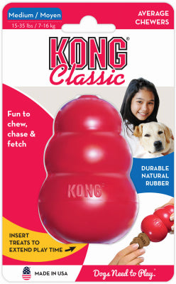 BOSS PET PRODUCTS INC, Kong Red Rubber Dog Toy Medium 1 pk