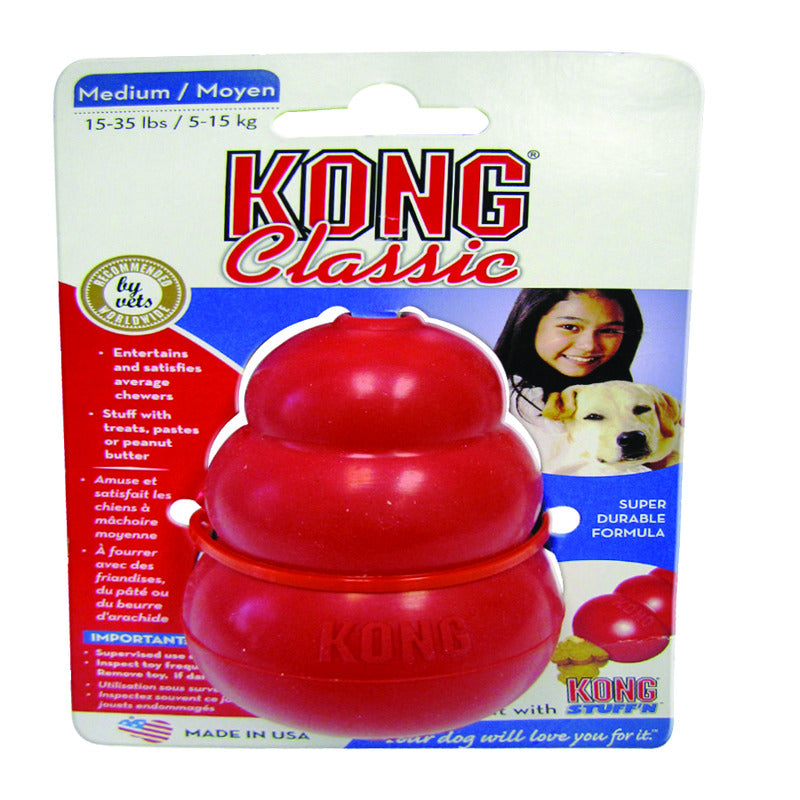 BOSS PET PRODUCTS INC, Kong Red Rubber Dog Toy Medium 1 pk