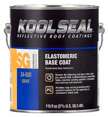 Kst Coating, Kool Seal KS0034600-16 1 Gallon Gray Elastomeric Base Coat (Pack of 4)