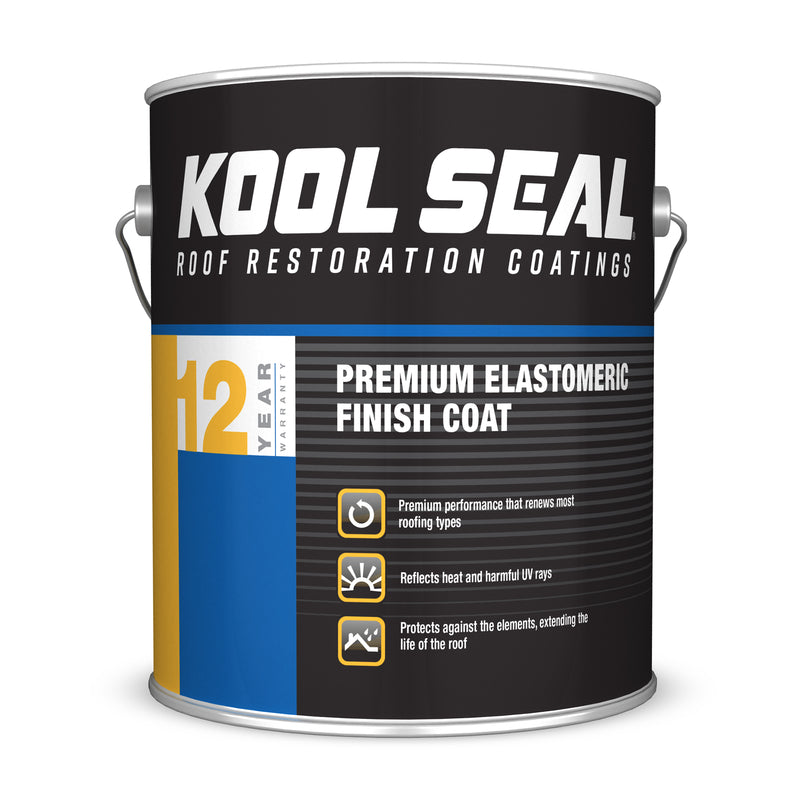 KST COATINGS, LLC, Kool-Seal White Elastomeric RV Rubber Roof Top Coat 1 gal. (Pack of 4)