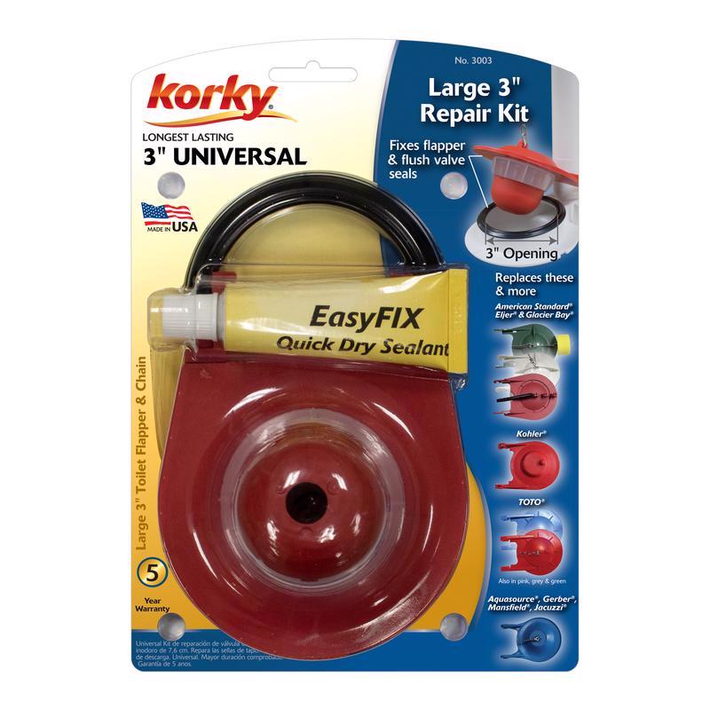 LAVELLE INDUSTRIES, Korky EasyFix Repair Kit For 3 in. Universal