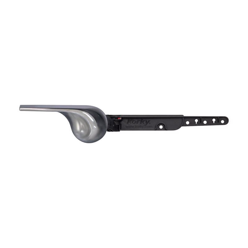 LAVELLE INDUSTRIES, Korky Strong Arm Flush Handle Black Chrome For Universal