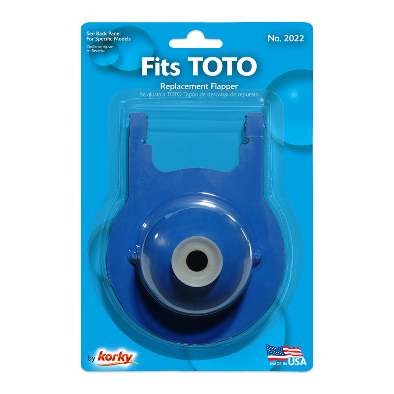 LAVELLE INDUSTRIES, Korky TOTO Toilet Flapper Blue For Toto