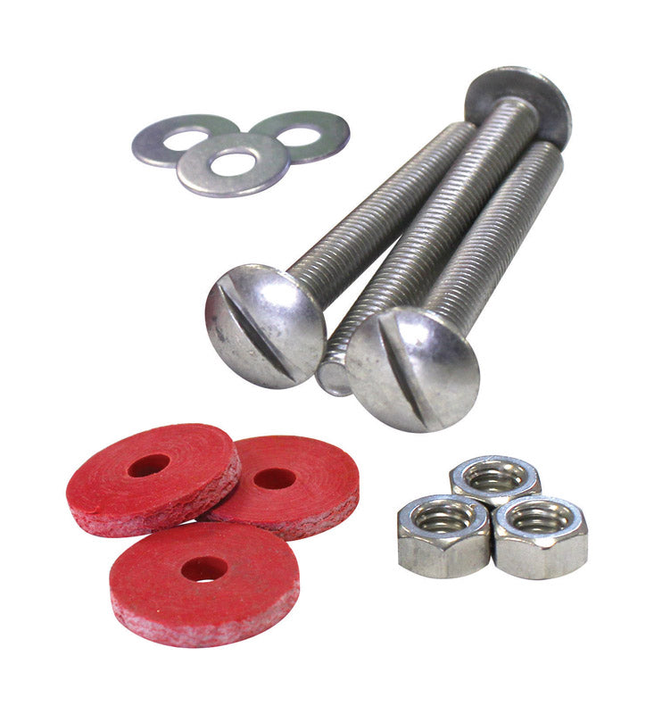 LAVELLE INDUSTRIES, Korky Tank to Bowl Kit Stainless Steel For Universal