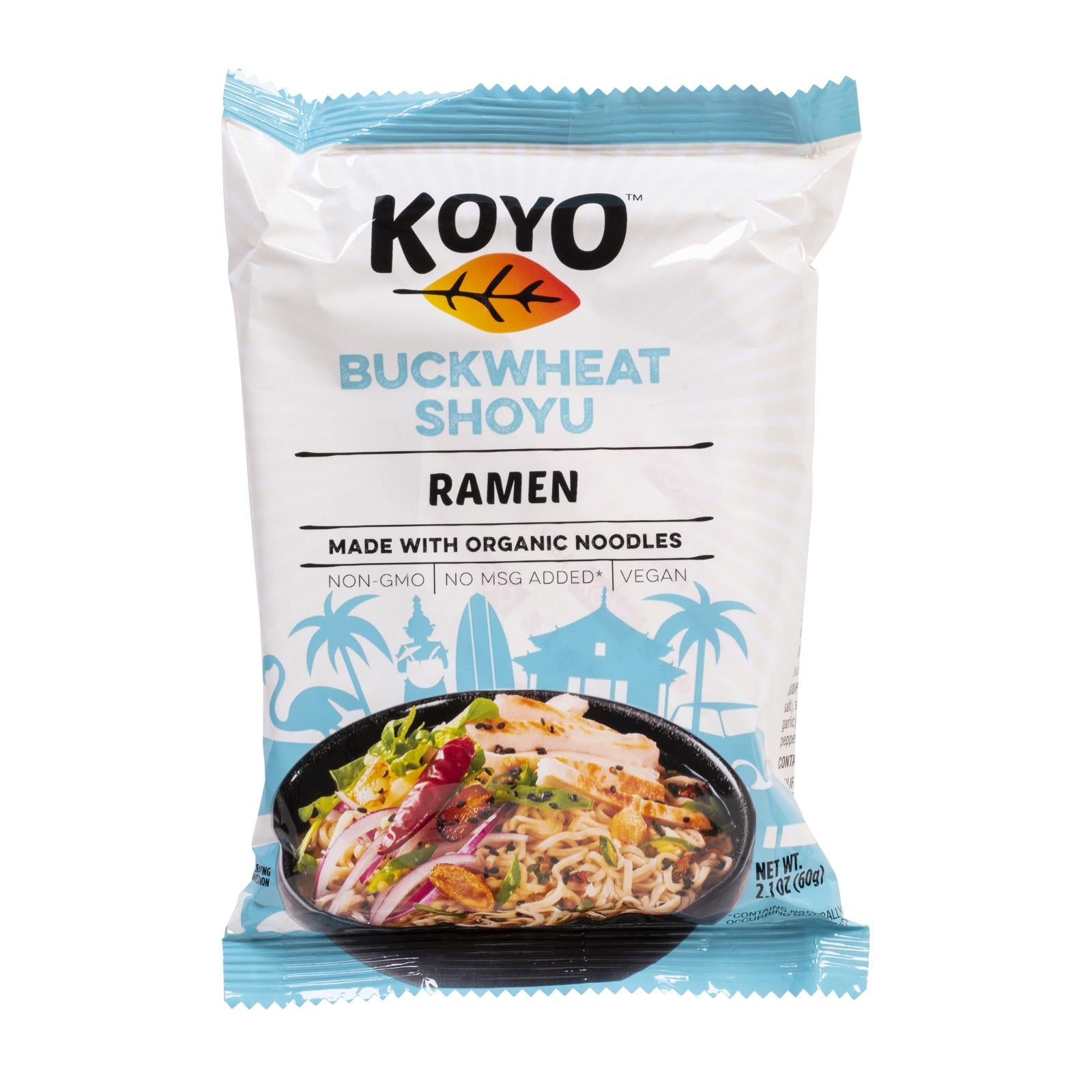 Koyo, Koyo Buckwheat Shoyu Ramen - Case of 12 - 2.1 OZ (Pack of 12)