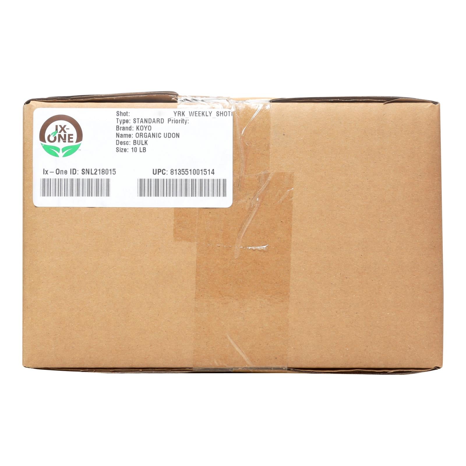 Koyo, Koyo FS Organic Udon Noodles - Single Bulk Item - 10LB (Pack of 10)