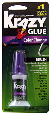 Krazy Glue, Krazy Glue High Strength Glue Color Change Brush 5 gm