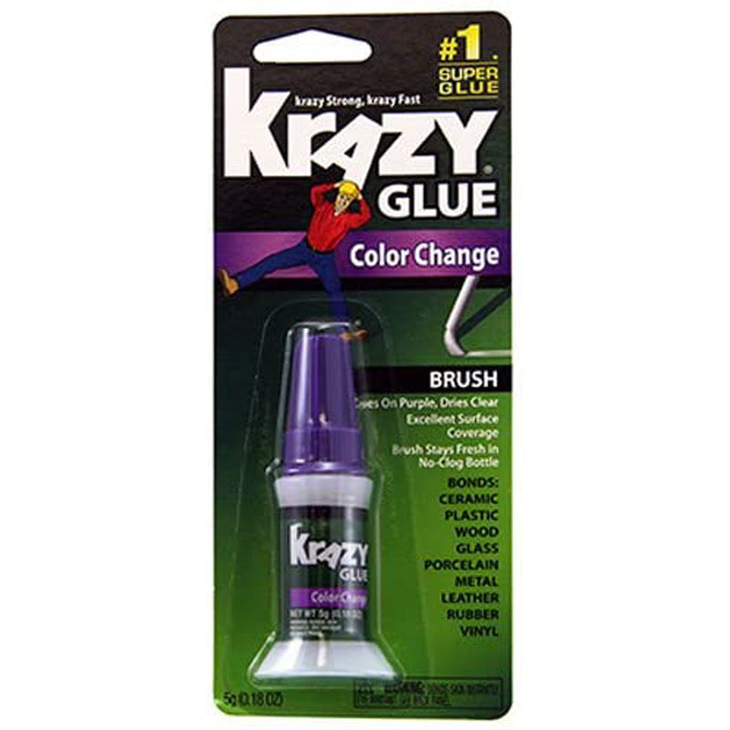 Krazy Glue, Krazy Glue High Strength Glue Color Change Brush 5 gm