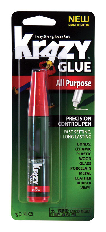 NEWELL BRANDS DISTRIBUTION LLC, Krazy Glue High Strength Polyvinyl acetate homopolymer All Purpose Adhesive 0.14 oz