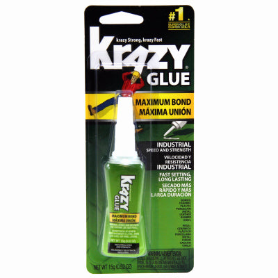 NEWELL BRANDS DISTRIBUTION LLC, Krazy Glue Super Strength Polyvinyl acetate homopolymer Glue 0.52 oz