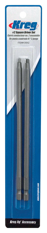 Kreg, Kreg Square #2 Power Bit Steel 2 pc