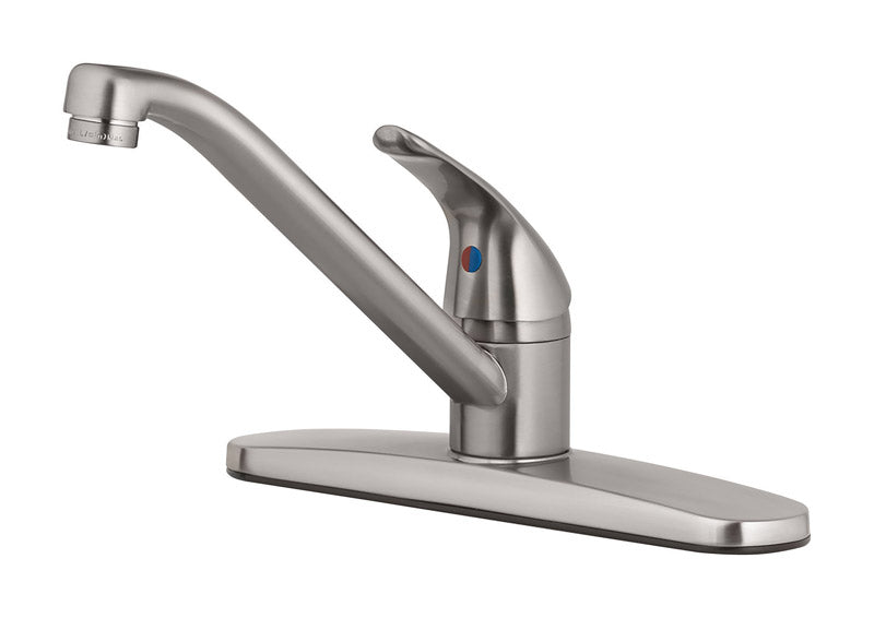 OakBrook, OakBrook Essentials One Handle Brushed Nickel Kitchen Faucet