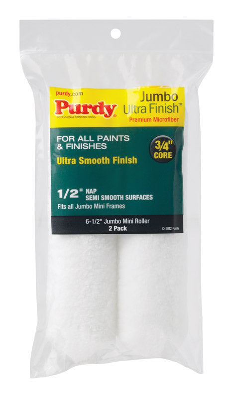 SHERWIN WILLIAMS COMPANY THE, Purdy  Ultra Finish  Microfiber  6.5 in. W x 1/2 in.  Mini  Paint Roller Cover  2 pk (Pack of 6)