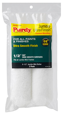 SHERWIN WILLIAMS COMPANY THE, Purdy  Ultra Finish  Microfiber  6.5 in. W x 1/2 in.  Mini  Paint Roller Cover  2 pk (Pack of 6)