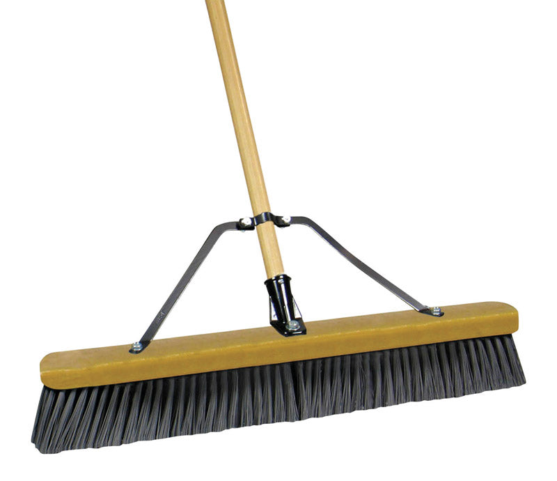 Quickie, Quickie Job Site Polypropylene 24 in. Rough Surface Push Broom (Pack of 2)