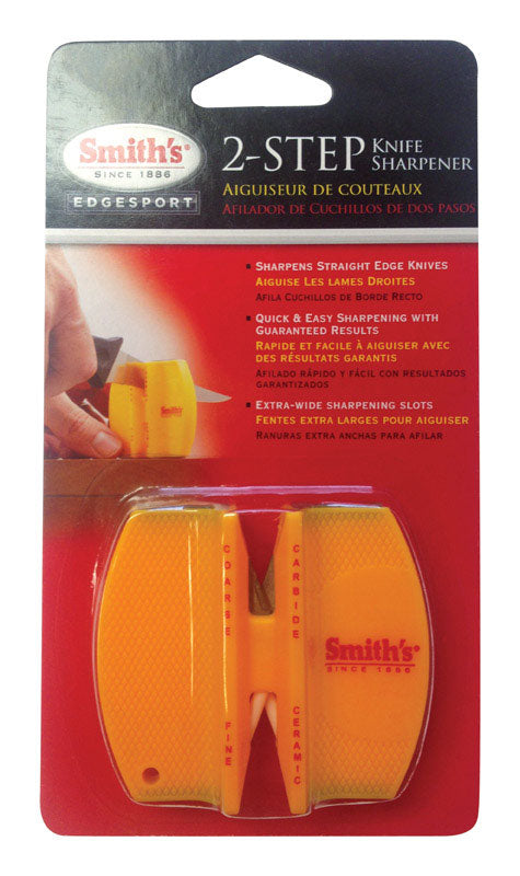 SMITHS CONSUMER PRODUCTS INC, Smith's 2-Step Carbide/Ceramic Knife Sharpener 1,500 Grit 1 pc