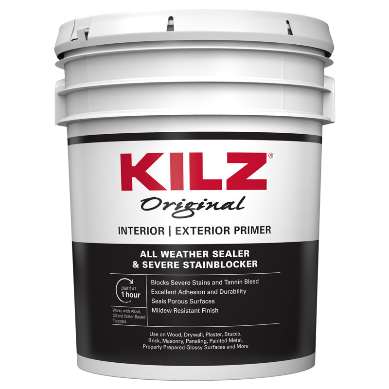 MASTERCHEM INDUSTRIES, kilz Original White Matte Oil-Based Alkyd Primer, Sealer and Stain Blocker 5 gal.