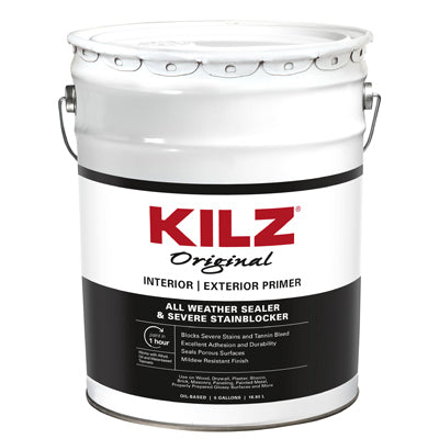 MASTERCHEM INDUSTRIES, kilz Original White Matte Oil-Based Alkyd Primer, Sealer and Stain Blocker 5 gal.